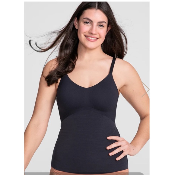 Honeylove Tops - Honeylove lift wear cami tank top adjustable straps black large